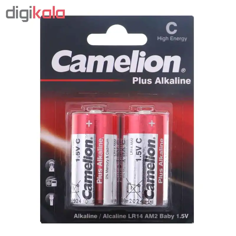 باتری C کملیون مدل Plus Alkaline بسته 2 عددی