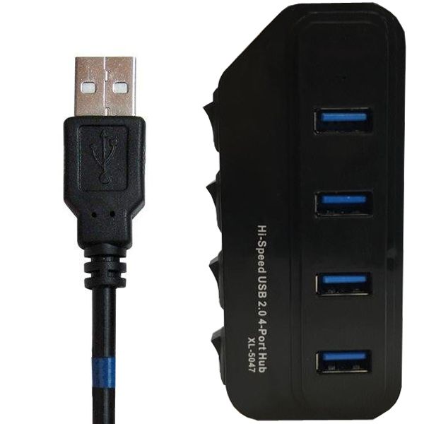 هاب 4 پورت USB 2.0 مدل  XL-5047 هاب 4 پورت USB 2.0 مدل  XL-5047