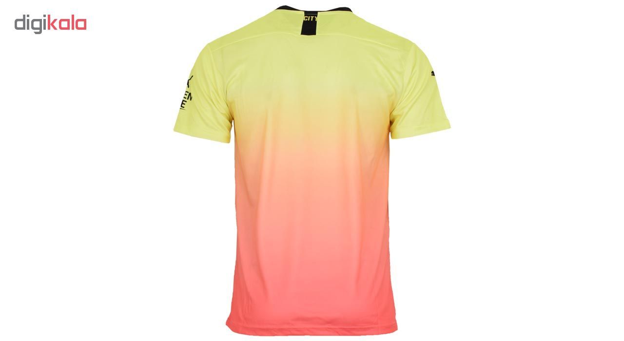 ست پیراهن و شورت ورزشی مردانه طرح منچسترسیتی کد 2019.20 رنگ زرد