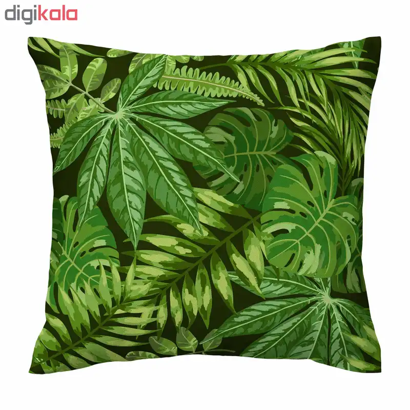 کاور کوسن طرح برگ سبز کد 752