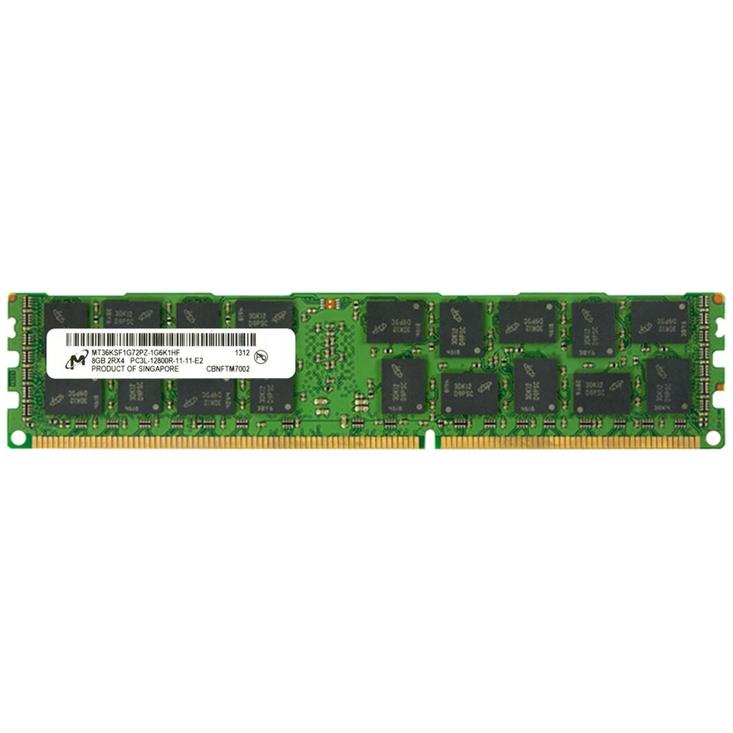 رم سرور DDR3 تک کاناله 1600 مگاهرتز CL11 میکرون مدل MT36KSF1G72PZ-1G6K1HF ظرفیت 8 گیگابایت