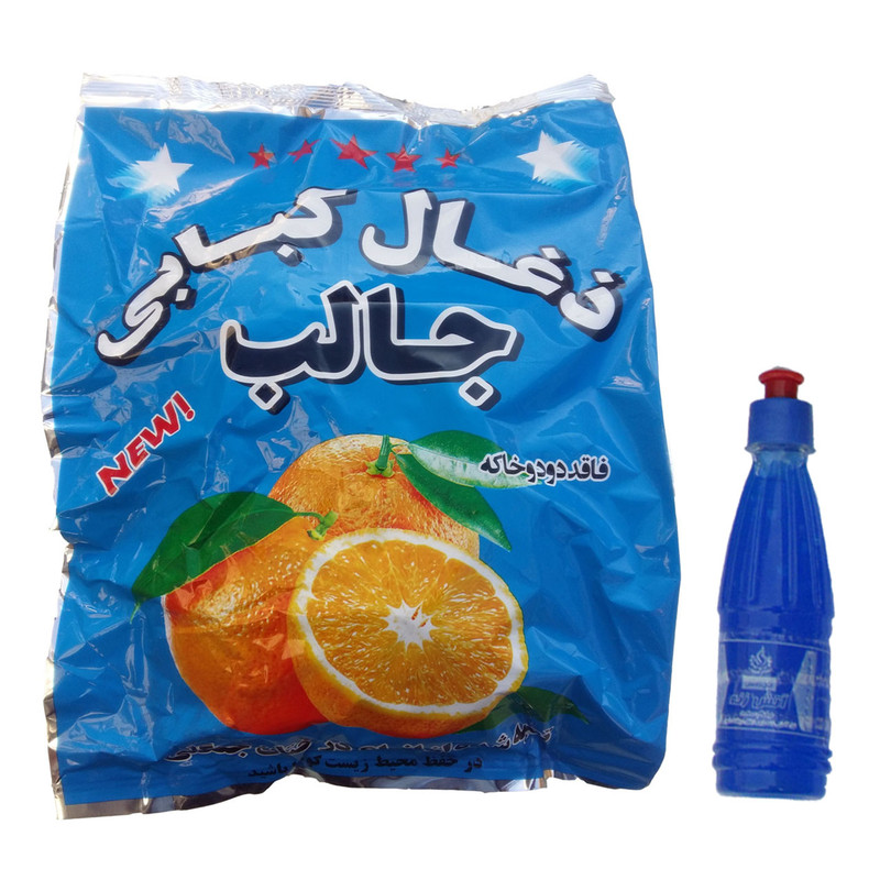 زغال کبابی جالب کد G800 وزن 750 گرم همراه ژل آتش زنه