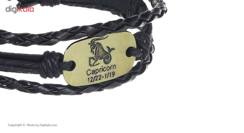 دستبند مردانه طرح ماه تولد دی کد AFR00213
