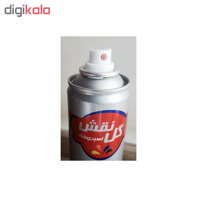 اسپری رنگ مشکی براق گل نقش مدل RS62 حجم ۳۰۰ میلی لیتر