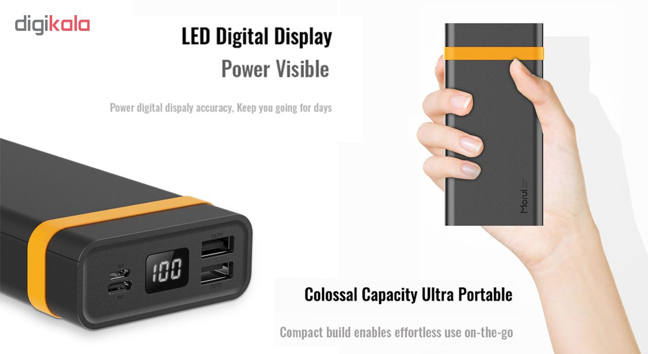 شارژر همراه موری مدل Titan ظرفیت 20000 میلی آمپر ساعت