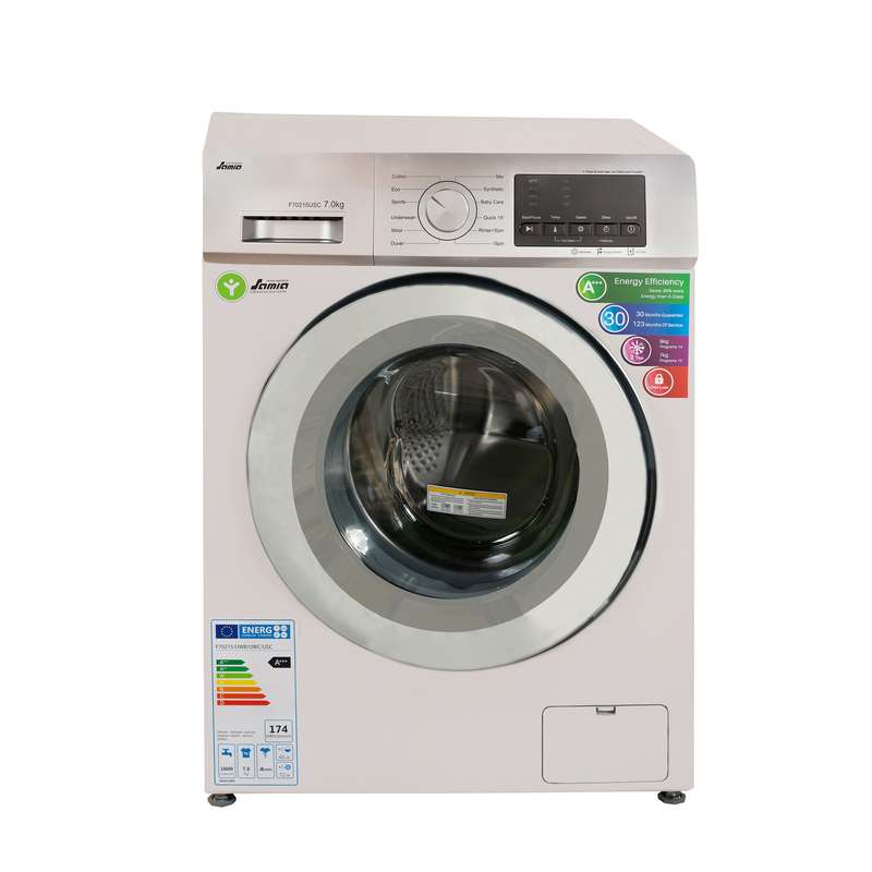 ماشین لباسشویی سامیا مدل F70215USC ظرفیت 7 کیلوگرم ماشین لباسشویی سامیا مدل F70215USC ظرفیت 7 کیلوگرم