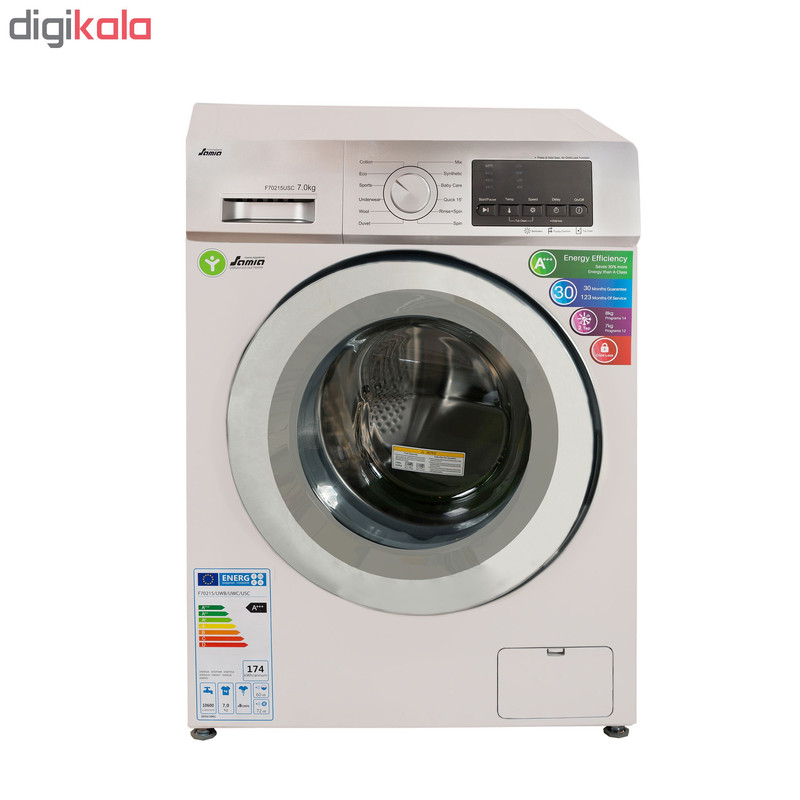 ماشین لباسشویی سامیا مدل F70215USC ظرفیت 7 کیلوگرم