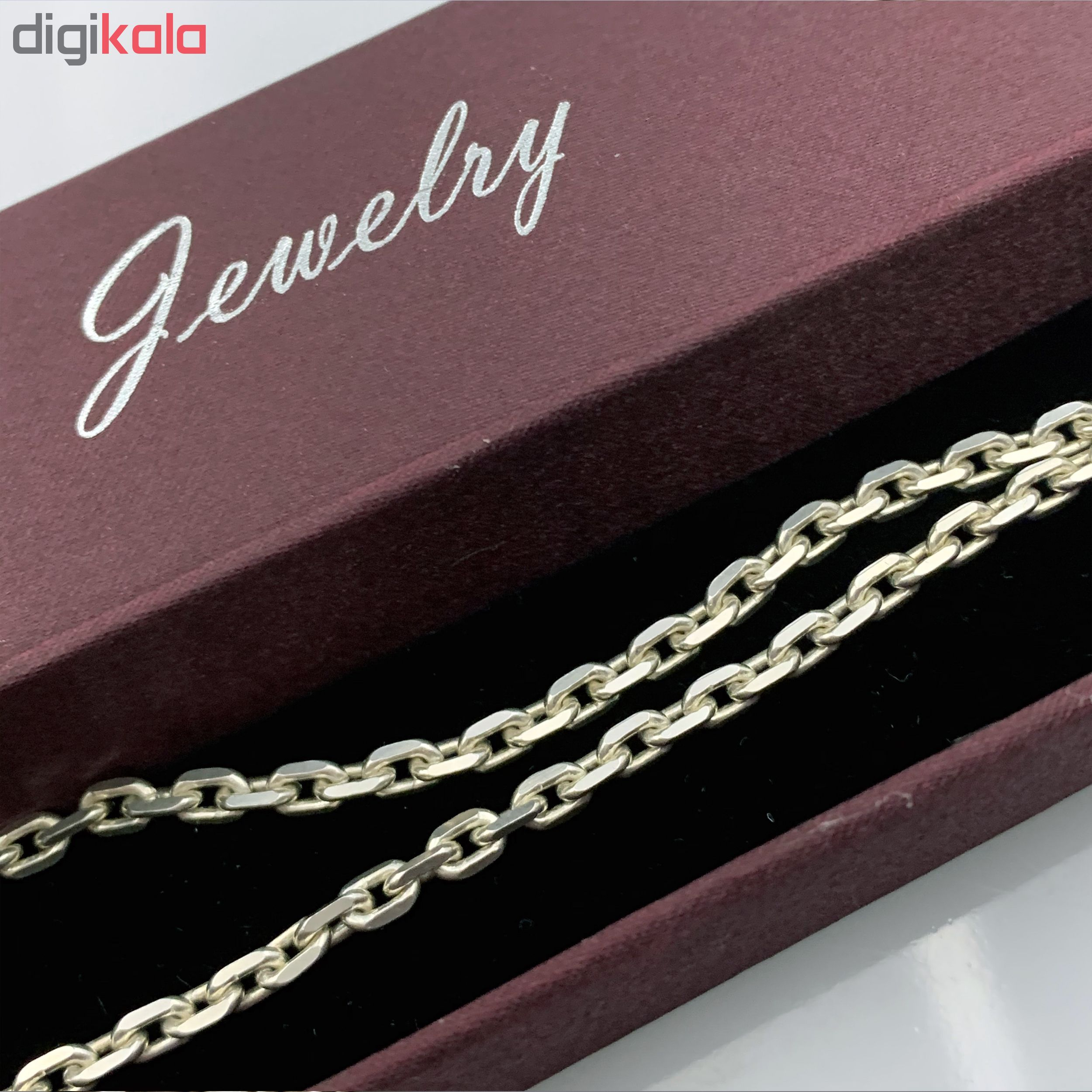 زنجیر نقره مردانه کد ARAZ-T1