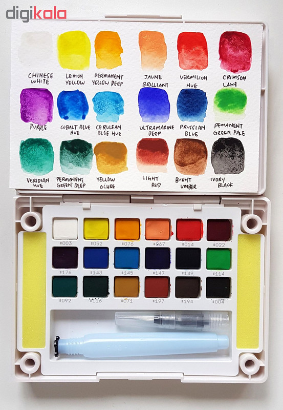 آبرنگ 18 رنگ ساکورا مدل koi-18