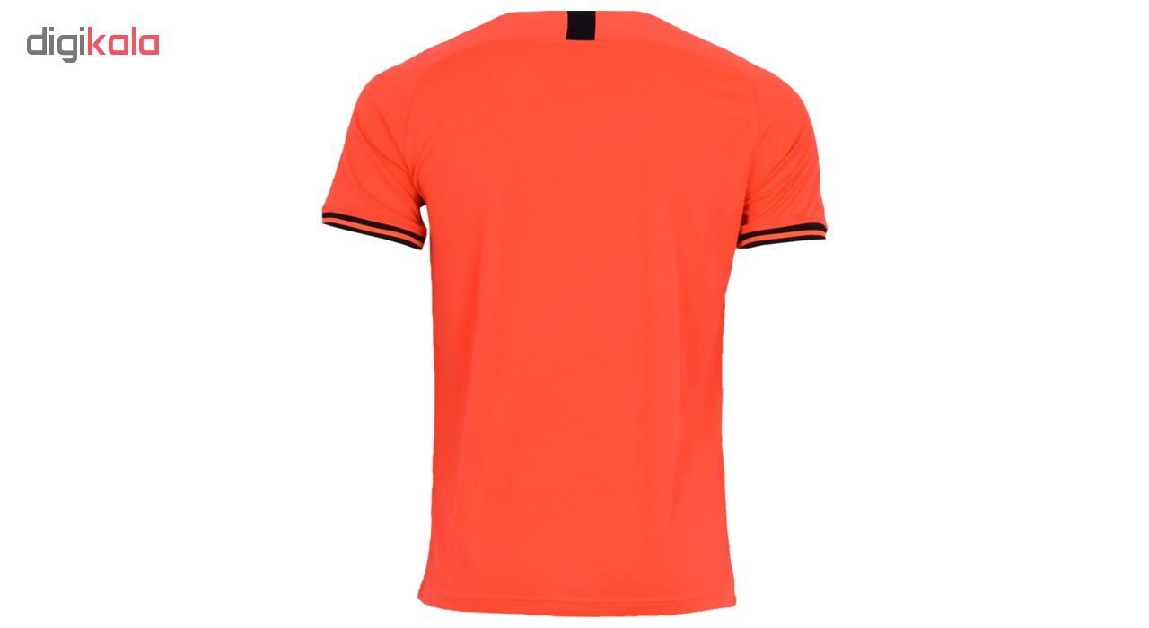 ست پیراهن و شورت ورزشی مردانه طرح پاریسن ژرمن کد 2019.20 رنگ نارنجی