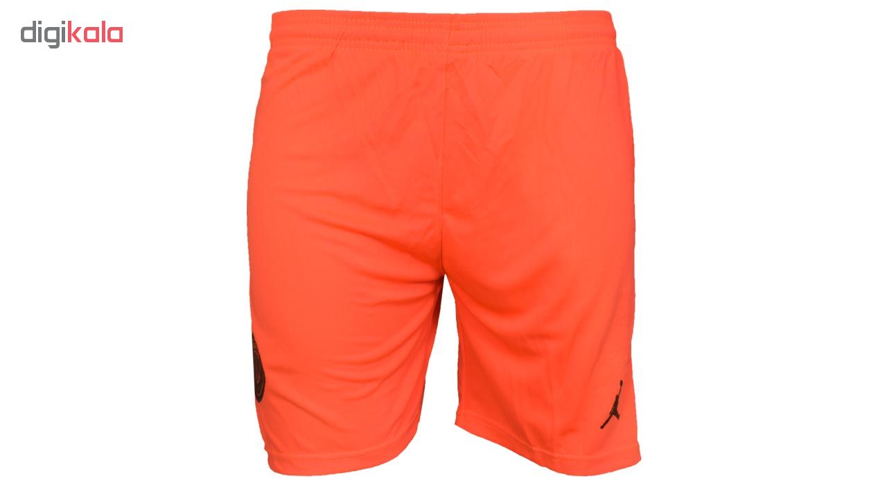 ست پیراهن و شورت ورزشی مردانه طرح پاریسن ژرمن کد 2019.20 رنگ نارنجی