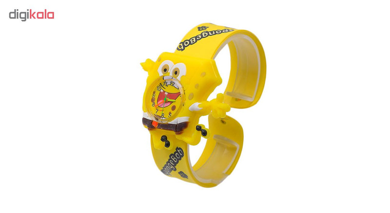 ساعت مچی عقربه ای مدل باب اسفنجی