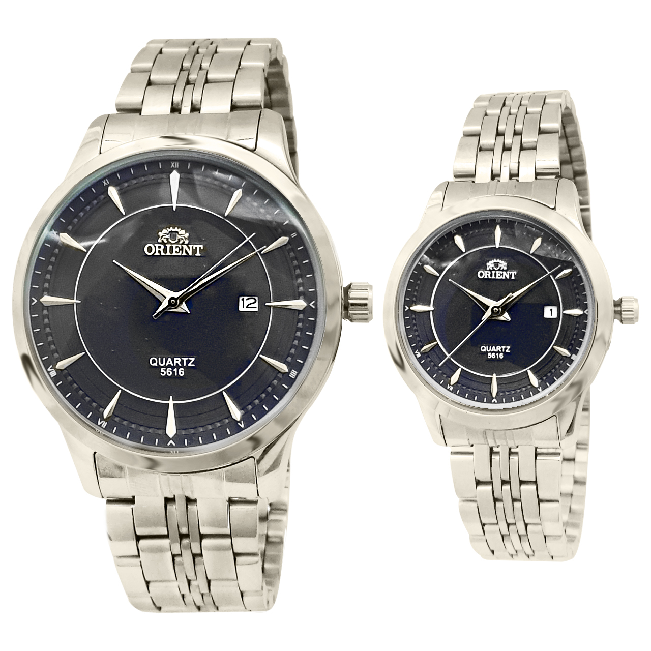 ست ساعت مچی عقربه ای زنانه و مردانه کد OR..5858.s