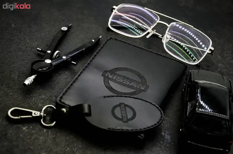 ست هدیه چرمینه اسپرت طرح نیسان کد 43027-B