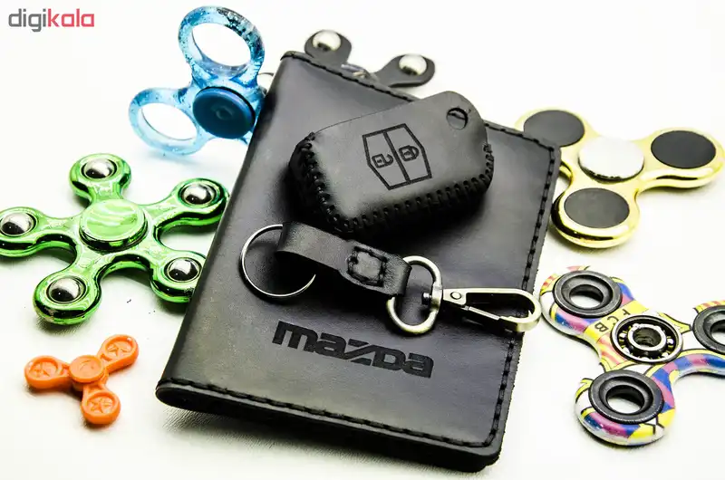 ست هدیه چرمینه اسپرت طرح مزدا کد 49027-BT
