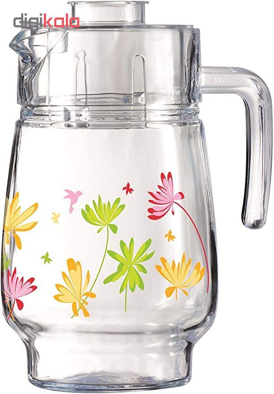 ست پارچ و لیوان 7 پارچه لومینارک مدل CRAZY FLOWRS