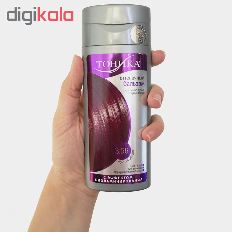 شامپو رنگ مو تونیکا شماره 3.56 حجم 150 میلی لیتر رنگ قرمز