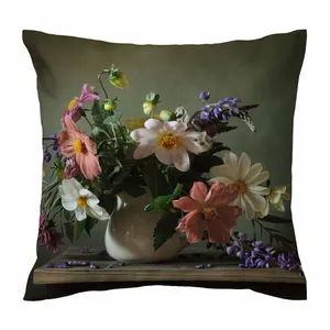 کاور کوسن طرح گل در گلدان کد 766