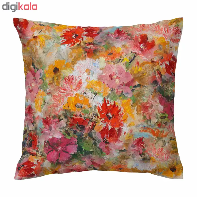 کاور کوسن طرح گل آبرنگ کد 767