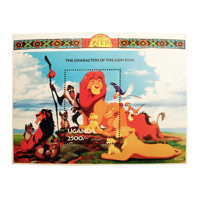 تمبر یادگاری سری کارتونی مدل lion king کد 76