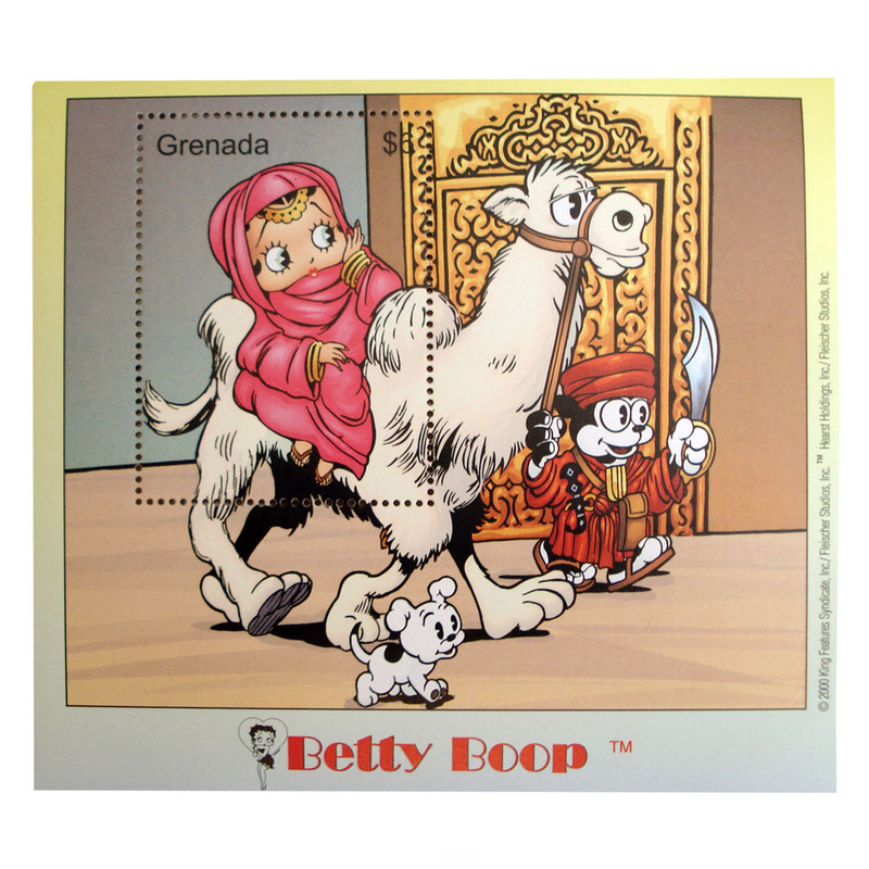 تمبر یادگاری سری کارتونی مدل betty boop کد 12