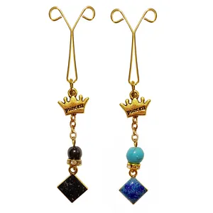 گیره روسری زنانه طرح تاج کد PM 09 مجموعه 2 عددی