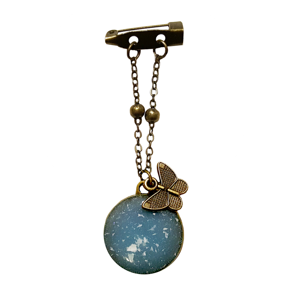 سنجاق سینه زنانه طرح پروانه کد PM 298