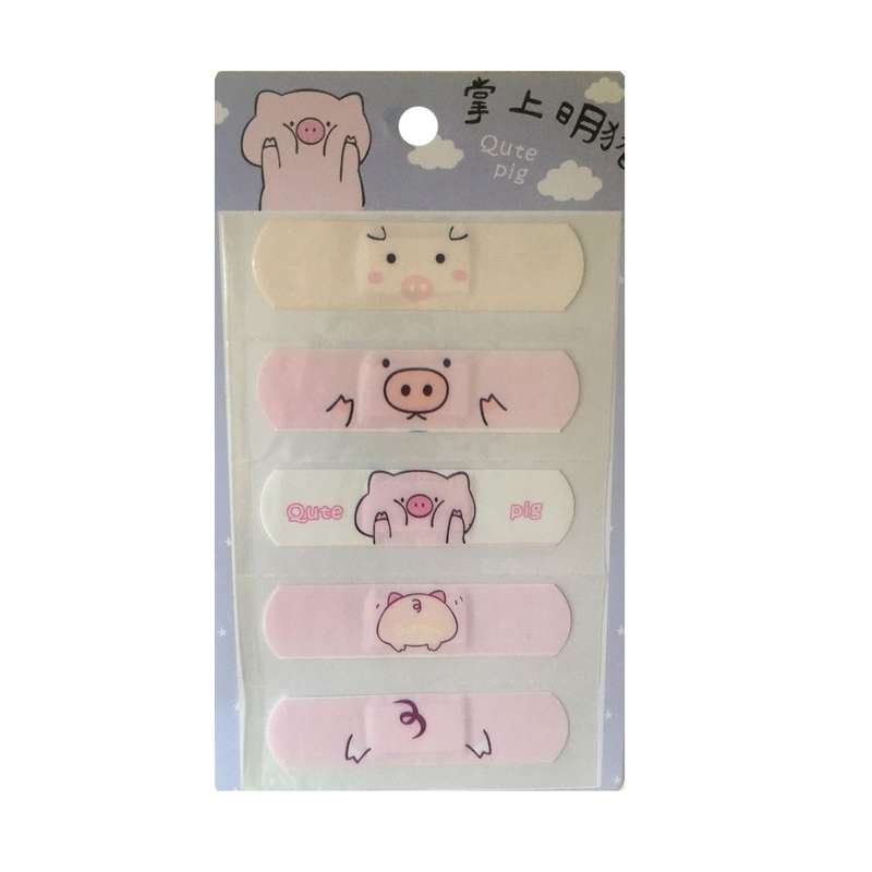 چسب زخم طرح خوک بسته 5 عددی