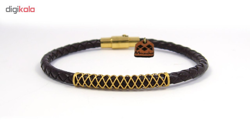 دستبند طلا 18 عیار مردانه مانچو کد bfg149m دستبند طلا 18 عیار مردانه مانچو کد bfg149m