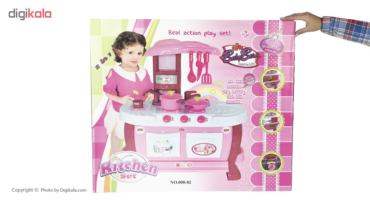 اسباب بازی آشپزخانه بیبی بورن مدل BARBIE KITCHEN