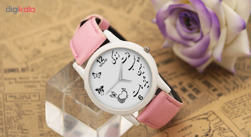 ساعت مچی عقربه ای زنانه والار طرح زندگی لذت دلچسب کد LF1755