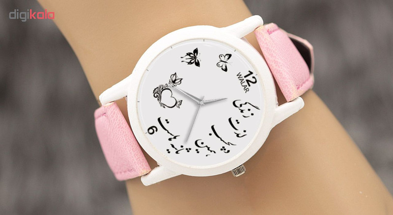 ساعت مچی عقربه ای زنانه والار طرح زندگی لذت دلچسب کد LF1755