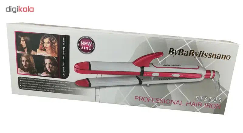 اتو و حالت دهنده مو بای بابیلیس نانو مدل ST3303