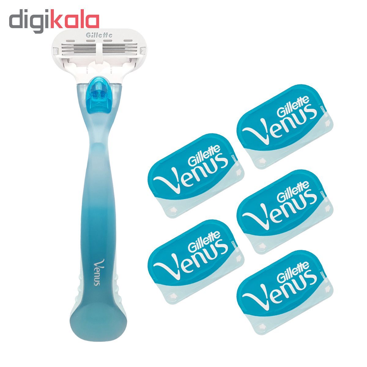 خود تراش ژیلت مدل venus به همراه تیغ یدک مدل VGW00765 بسته 5 عددی main 1 1