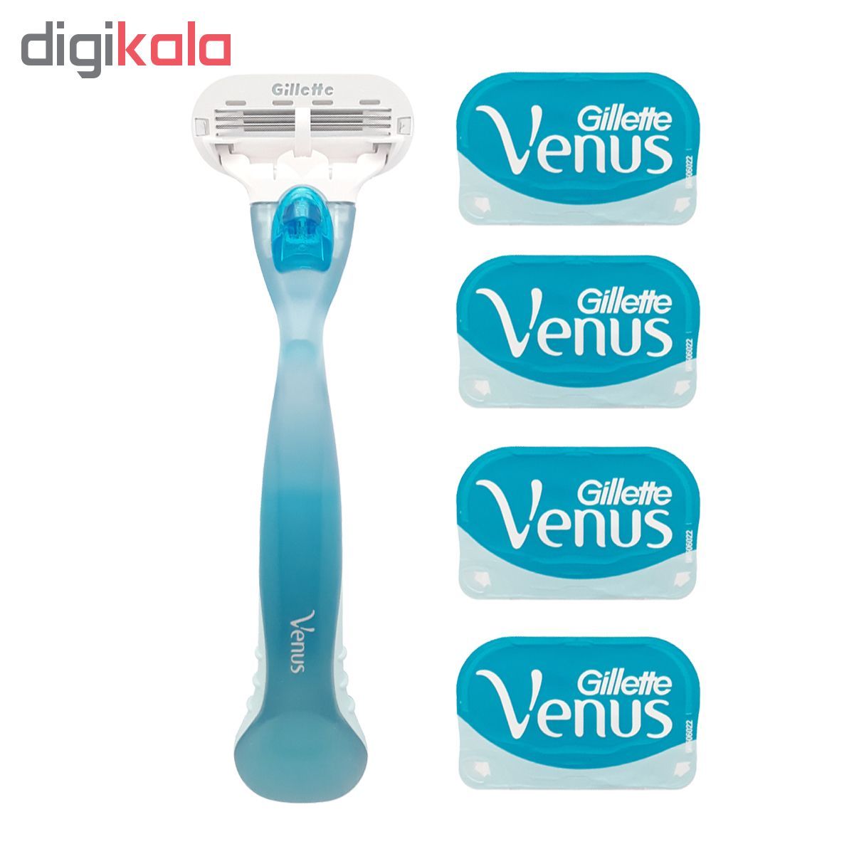 خود تراش ژیلت مدل venus به همراه تیغ یدک مدل VGW00765 بسته 5 عددی main 1 2