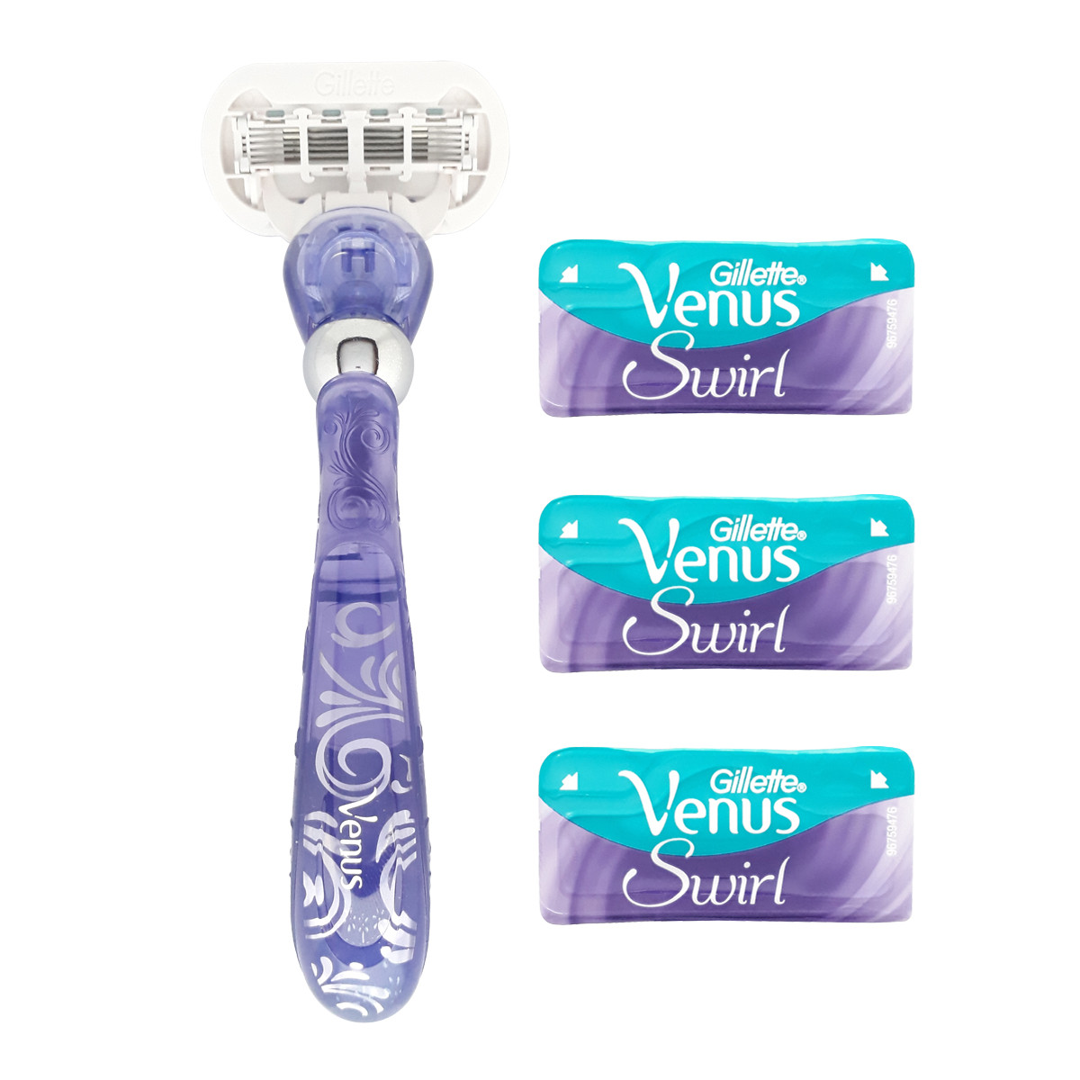 خود تراش ژیلت مدل Venus Swiral به همراه تیغ یدک مدل SW0069 بسته 3 عددی خود تراش ژیلت مدل Venus Swiral به همراه تیغ یدک مدل SW0069 بسته 3 عددی