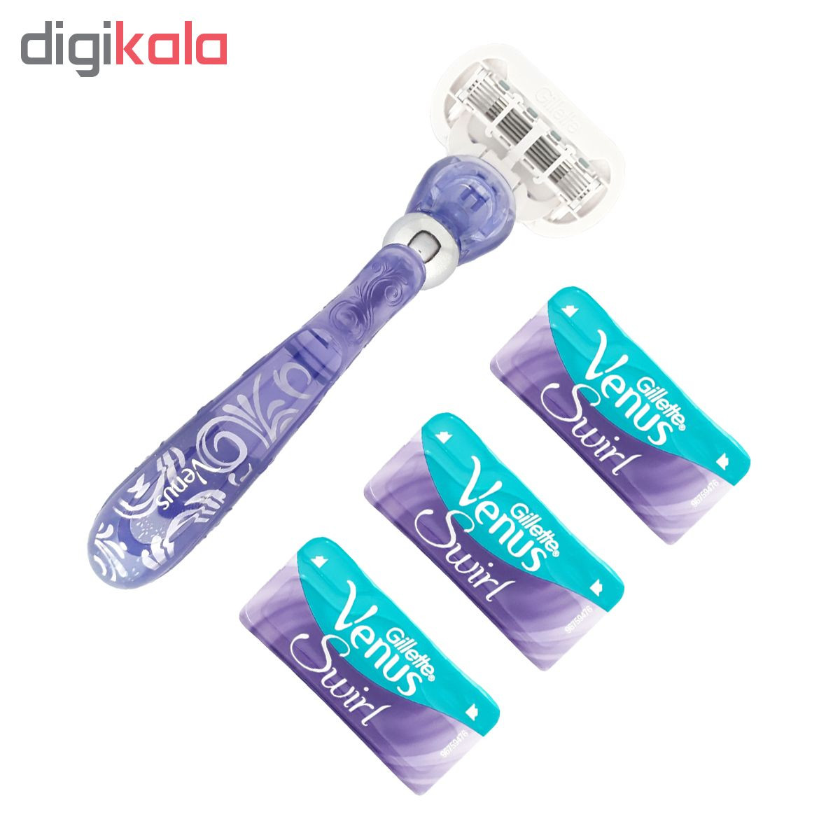 خود تراش ژیلت مدل Venus Swiral به همراه تیغ یدک مدل SW0069 بسته 3 عددی خود تراش ژیلت مدل Venus Swiral به همراه تیغ یدک مدل SW0069 بسته 3 عددی