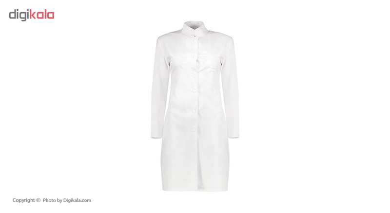 روپوش پزشکی زنانه مدل یقه ایستاده کد D116 روپوش پزشکی زنانه مدل یقه ایستاده کد D116