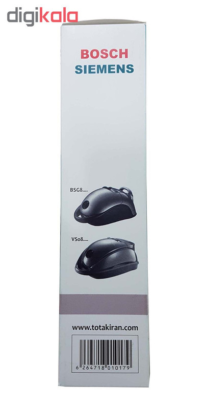 کیسه جاروبرقی توتک مدل 11017 مناسب برای جاروبرقی بوش و زیمنس