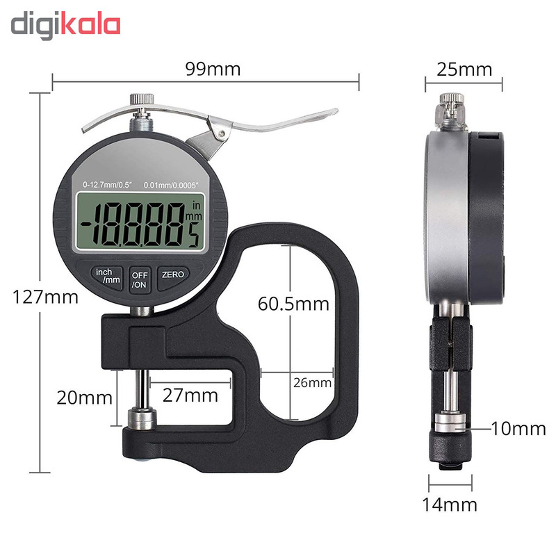 ضخامت سنج دیجیتال مدل 10-k