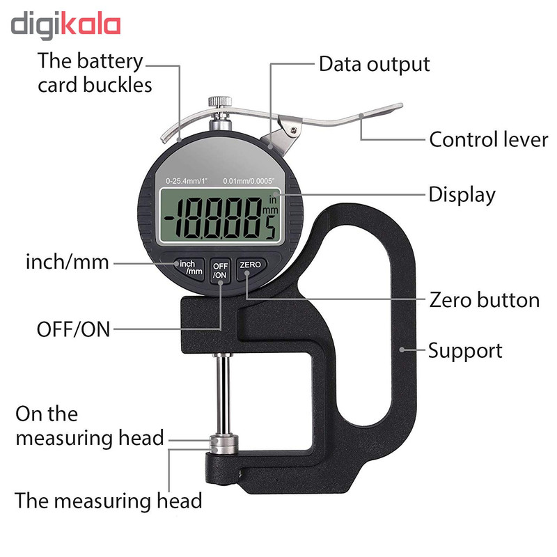 ضخامت سنج دیجیتال مدل 25-k