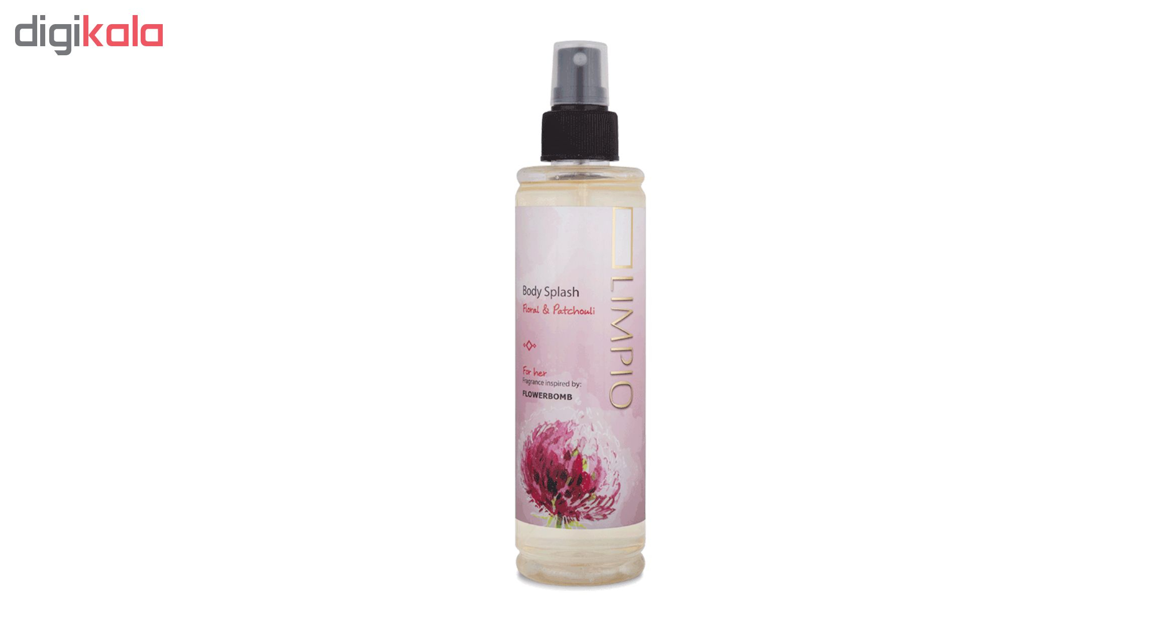 بادی اسپلش زنانه لیمپیو مدل Flower bomb حجم 250 میلی لیتر مجموعه 6 عددی