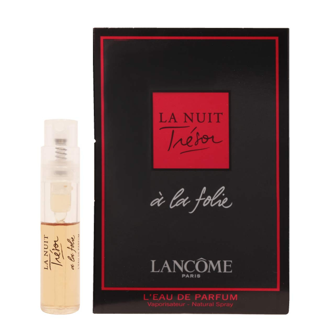 عطر جیبی زنانه لانکوم مدل La Nuit Tresor a la Folie حجم 1.2 میلی لیتر