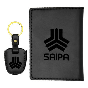 ست هدیه چرمینه اسپرت طرح سایپا کد 80027-B