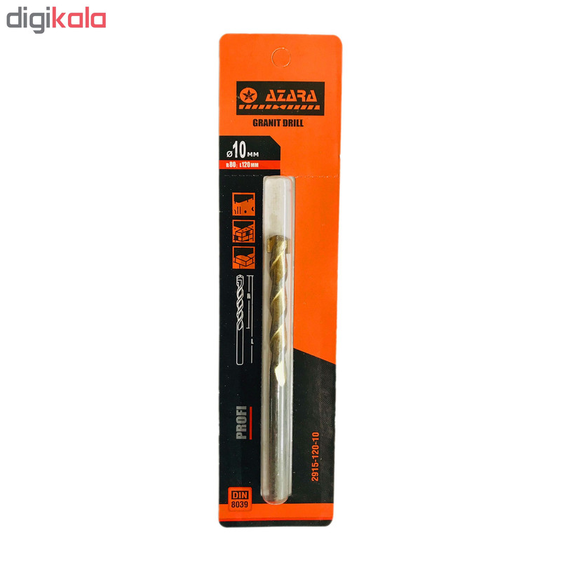 مته گرانیت آزارا کد 2100121 سایز 10 میلی متر مته گرانیت آزارا کد 2100121 سایز 10 میلی متر