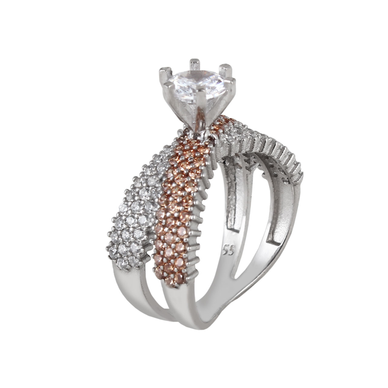 انگشتر نقره زنانه مد و کلاس کد 1000410