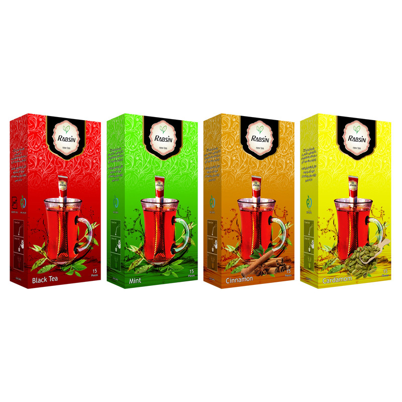 چای طعم دار رابسین بسته 4 عددی