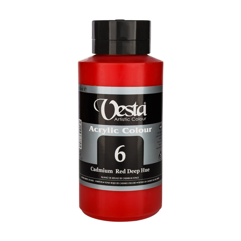 رنگ اکرلیک وستا مدل Cadmium Red Depp Hue 6 حجم 1000 میلی لیتر رنگ اکرلیک وستا مدل Cadmium Red Depp Hue 6 حجم 1000 میلی لیتر
