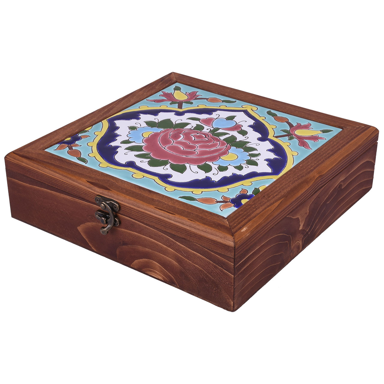 جعبه هدیه طرح گل فرنگ کد 04-18 