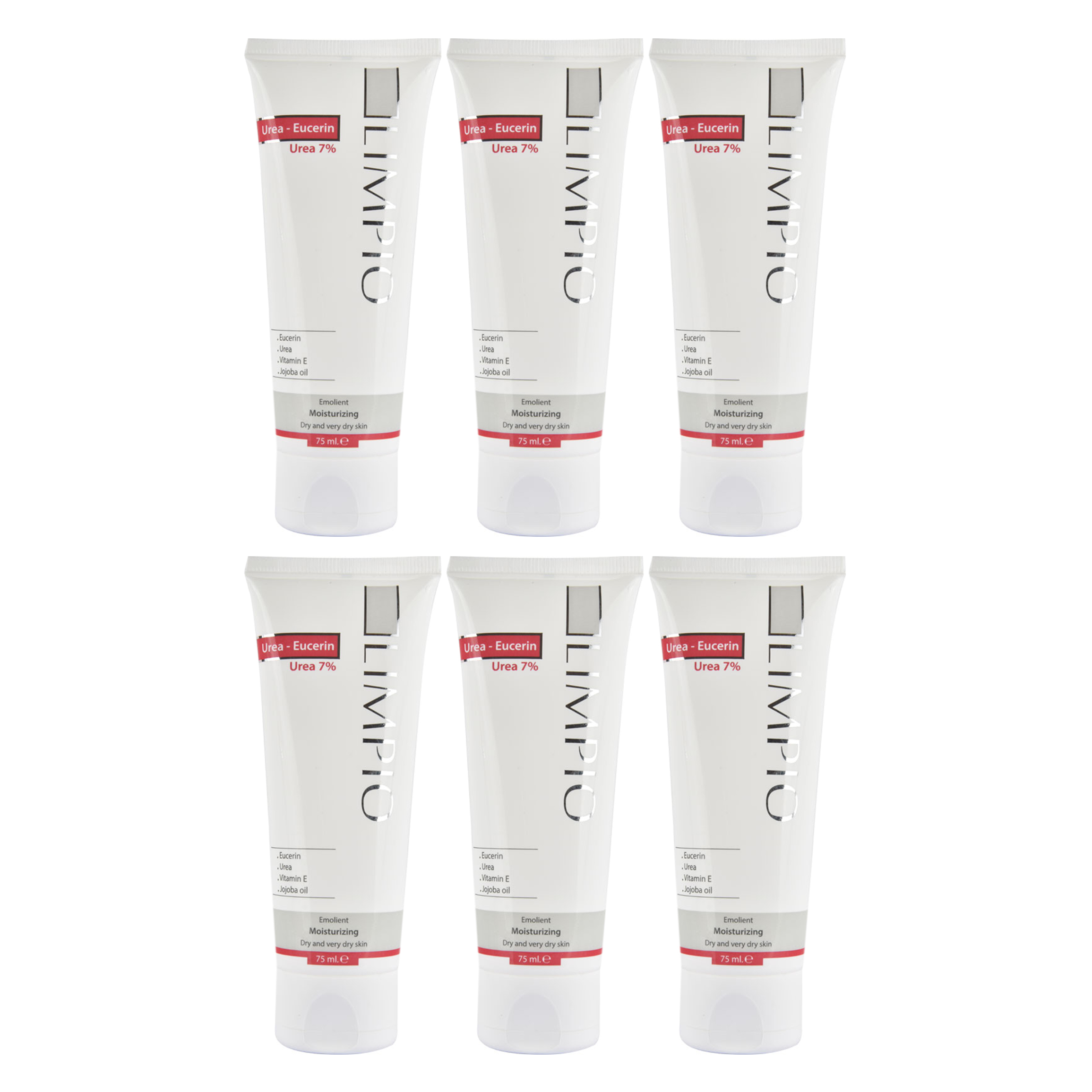 کرم مرطوب کننده لیمپیو مدل Urea-Eucerin حجم 75 میلی لیتر مجموعه 6 عددی